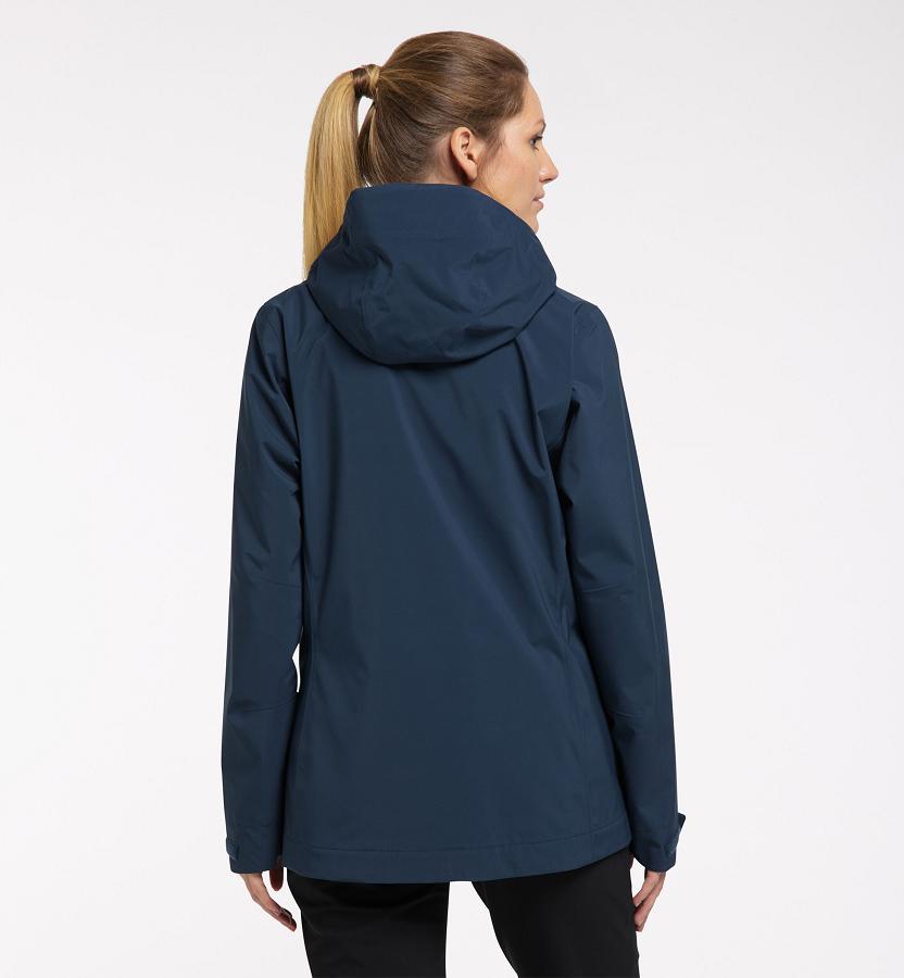 Haglöfs Womens Tjärn Waterproof Jacket Dark Blue New Zealand 21785KPJW